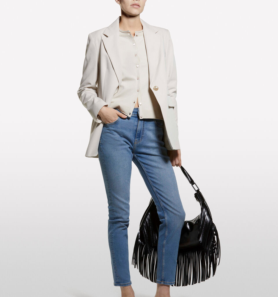 Beige regular fit cardigan - women's cardigans - Beige | Sisley image number 1